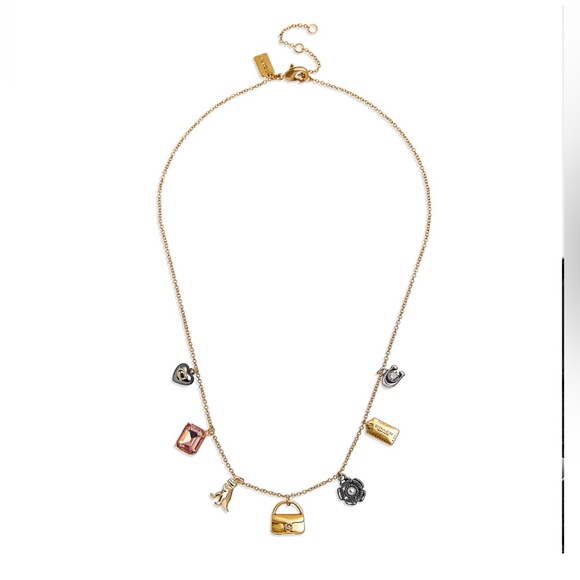 Coach Signature Mini Handbag Charm Necklace - Picture 2 of 7